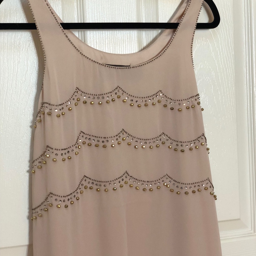 H&M Blush Beaded Sheath Dress